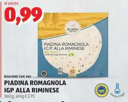 ALDI Piadina Romagnola IGP alla Riminese offerta
