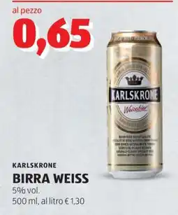 ALDI KARLSKRONE BIRRA WEISS offerta