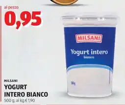 ALDI MILSANI YOGURT INTERO BIANCO offerta