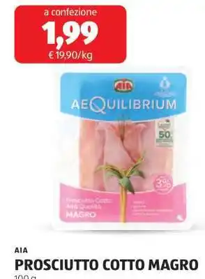 ALDI AIA PROSCIUTTO COTTO MAGRO offerta
