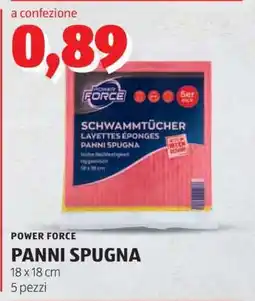 ALDI POWER FORCE PANNI SPUGNA offerta