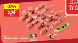 ALDI SPIEDINI SOTTILI DI SUINO offerta