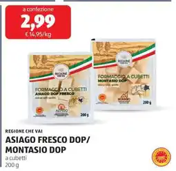 ALDI ASIAGO FRESCO DOP/ MONTASIO DOP offerta