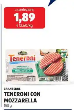 ALDI TENERONI CON MOZZARELLA offerta