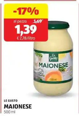 ALDI LE GUSTO offerta