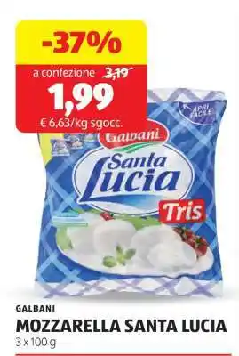 ALDI GALBANI MOZZARELLA SANTA LUCIA offerta
