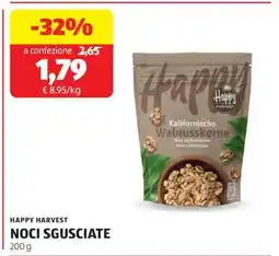 ALDI HAPPY HARVEST NOCI SGUSCIATE offerta