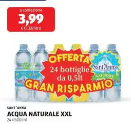 ALDI Sant'Anna Acqua Naturale XXL offerta
