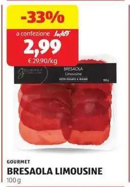 ALDI GOURMET BRESAOLA LIMOUSINE offerta