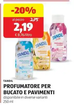 ALDI TANDIL PROFUMATORE PER BUCATO E PAVIMENTI offerta