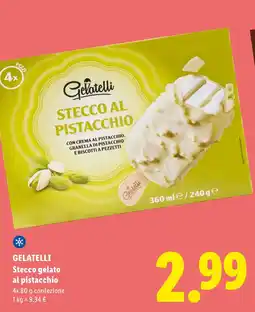 Lidl GELATELLI Stecco gelato al pistacchio offerta