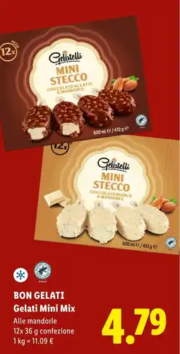 Lidl BON GELATI Gelati Mini Mix Alle mandorle offerta
