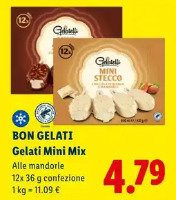 Lidl BON GELATI Gelati Mini Mix Alle mandorle offerta