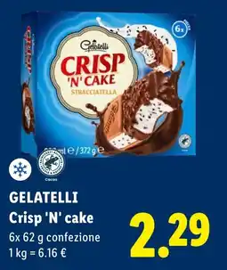 Lidl GELATELLI Crisp 'N' cake offerta