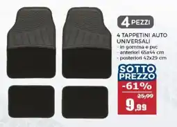 Happy Casa 4 tappetini auto universali offerta