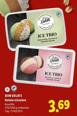 Lidl BON GELATI Gelato tricolore offerta