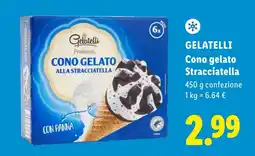 Lidl GELATELLI Cono gelato Stracciatella offerta