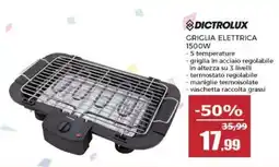 Happy Casa Dictrolux griglia elettrica 1500W offerta