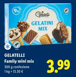 Lidl GELATELLI Family mini mix offerta
