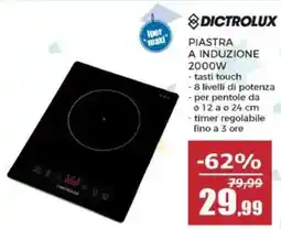 Happy Casa Dictrolux piastra a induzione 2000W offerta