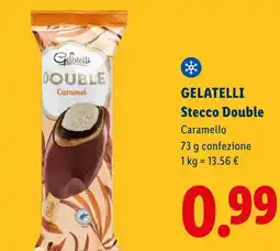 Lidl GELATELLI Stecco Double Caramello offerta