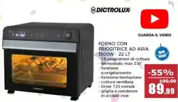 Happy Casa Dictrolux forno con friggitrice ad aria 1500W offerta