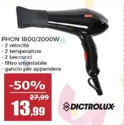Happy Casa Dictrolux phon 1800/2000W offerta