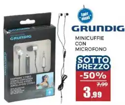 Happy Casa Grundig minicuffie con microfono offerta