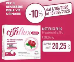Coop Cistiflux plus 14 bustine offerta