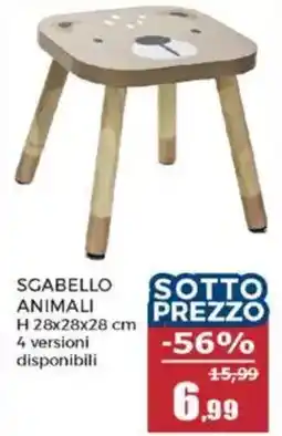 Happy Casa Sgabello animali offerta