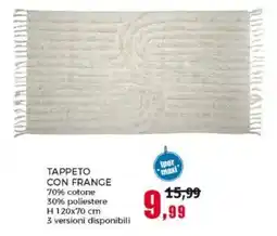 Happy Casa Tappeto con frange offerta