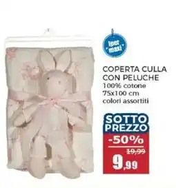 Happy Casa Coperta culla con peluche offerta