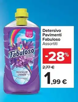 Carrefour Market Detersivo Pavimenti Fabuloso offerta