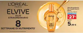 Olio Straordinario Per Capelli Secchi Elvive