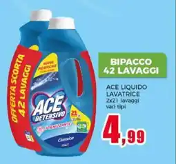 Happy Casa Ace liquido lavatrice offerta