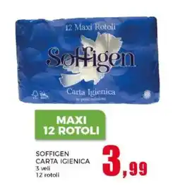 Happy Casa Soffigen carta igienica 3 veli 12 rotoli offerta