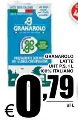 DEM Granarolo latte uht p.s. 100% italiano offerta
