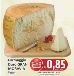 Paghi Poco Formaggio Duro GRAN MORAVIA offerta