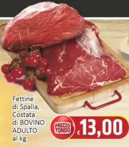 Paghi Poco Fettine di Spalla, Costata di BOVINO ADULTO offerta