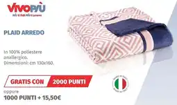 Vivo Supermercati Plaid arredo offerta