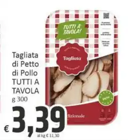 Paghi Poco Tagliata di Petto di Pollo TUTTI A TAVOLA offerta