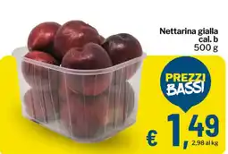 Qui Discount Nettarina gialla cal. b offerta