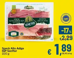 Qui Discount Speck Alto Adige IGP Senfter offerta
