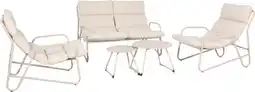MD Discount SET GIARDINO 5PEZZI LOUNGE SET offerta