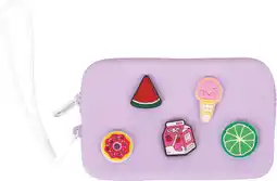 MD Discount MINI POCHETTE CON CHARMS colore viola offerta