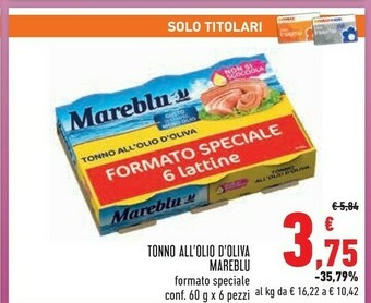 Conad Tonno all'olio d'oliva offerta