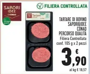 Conad Conad sapori e idee tartare di bovino offerta