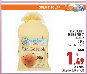 Conad Pan goccioli 336 g(ml) offerta