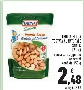 Conad Frutta secca snack 150 g(ml) offerta