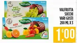 Netto Supermercati Valfrutta succhi offerta